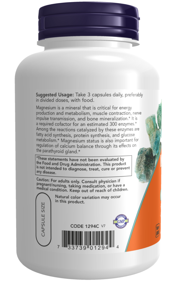 Magnesium Citrate - 120 Veg Capsules - Image 3
