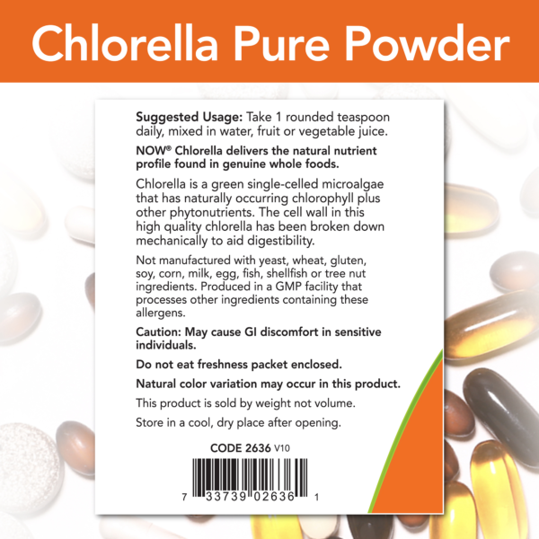 Chlorella Powder, Organic - 4 oz. - Image 3