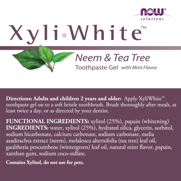 Xyliwhite™ Neem & Tea Tree Toothpaste Gel - 6.4 oz. - Image 2