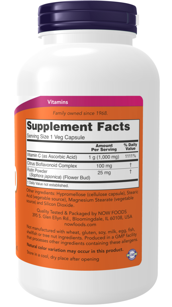 Vitamin C-1000 - 250 Veg Capsules - Image 2