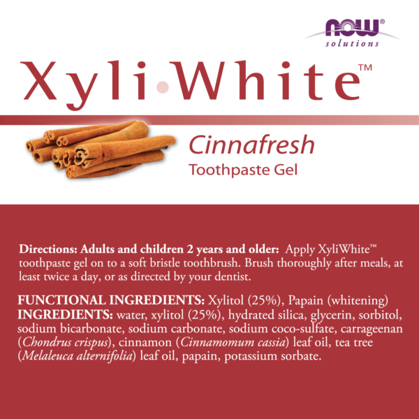 Xyliwhite™ Cinnafresh Toothpaste Gel - 6.4 oz. - Image 2