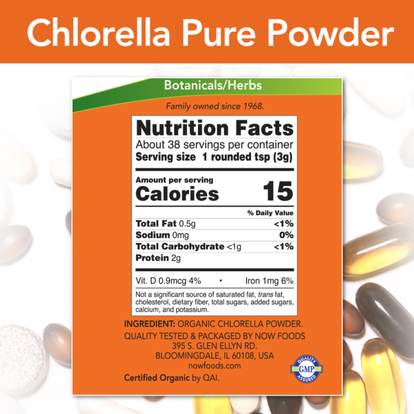 Chlorella Powder, Organic - 4 oz. - Image 2