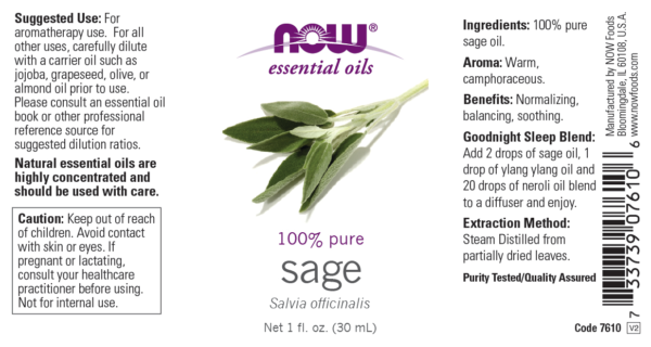 Sage Oil - 1 fl. oz. - Image 2