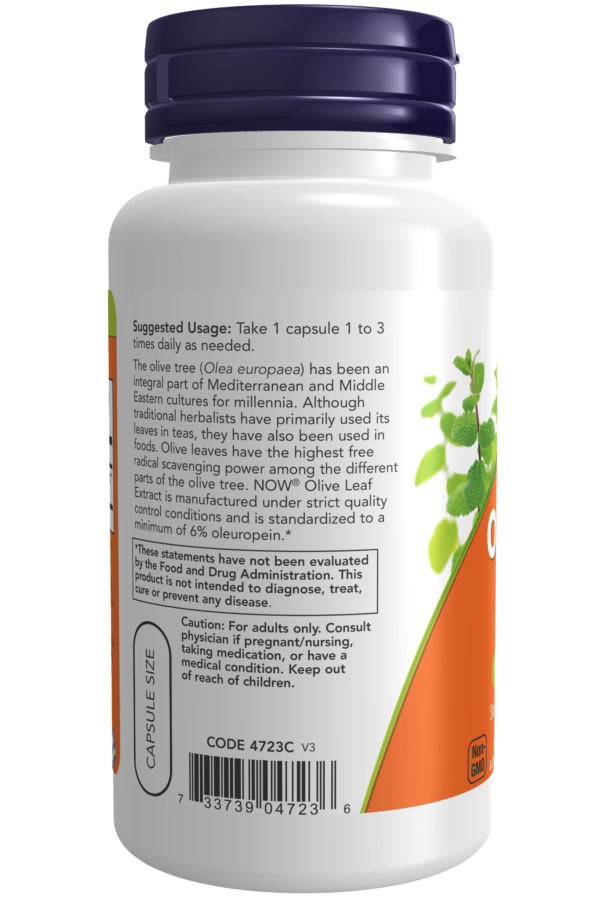 Olive Leaf Extract 500 mg - 60 Veg Capsules - Image 3