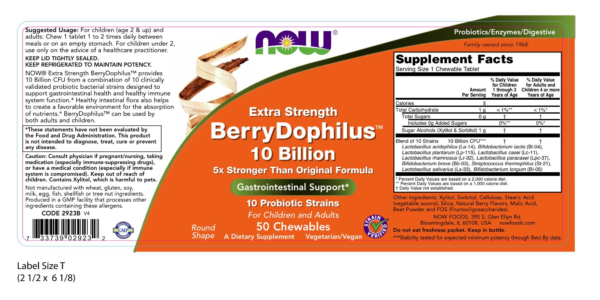 BerryDophilus™ Extra Strength 10 Billion - 50 Chewables - Image 2