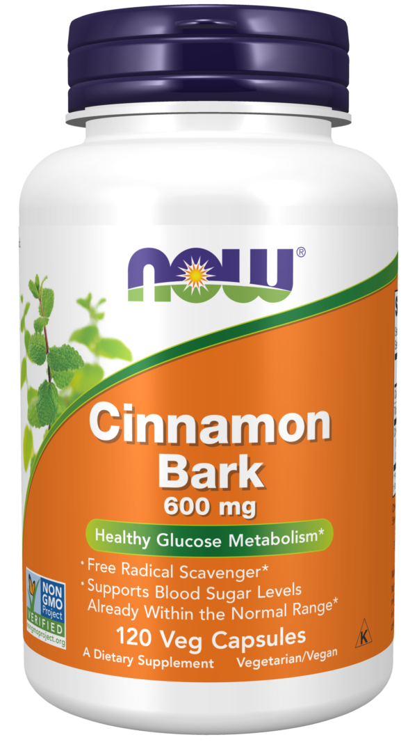 Cinnamon Bark 600 mg - 120 Veg Capsules