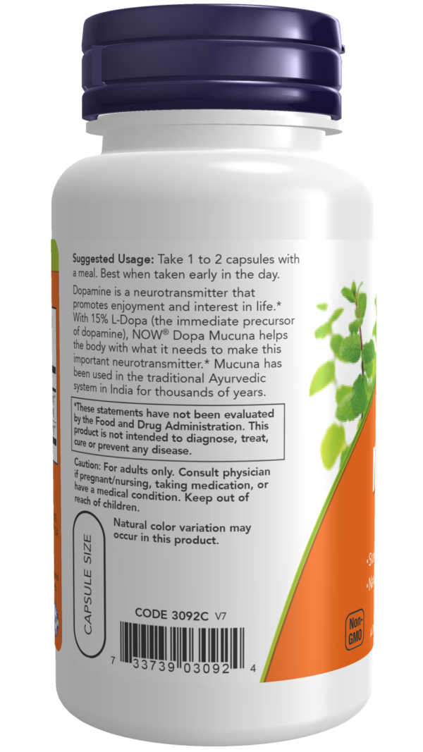 Dopa Mucuna - 90 Veg Capsules - Image 2