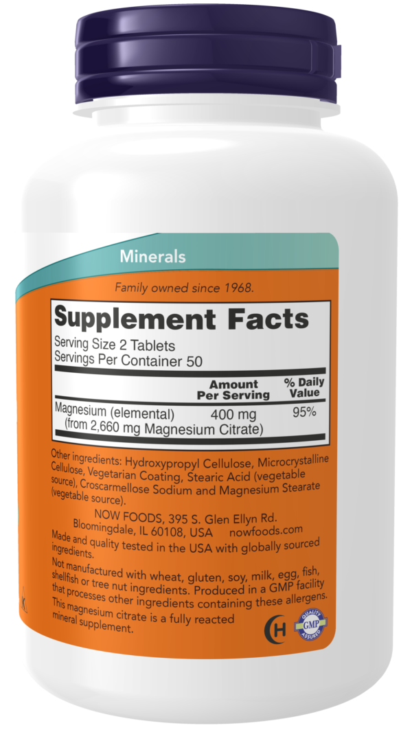 Magnesium Citrate 200 mg - 100 Tablets - Image 2