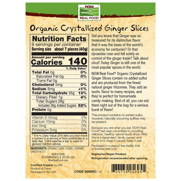 Ginger Slices, Crystallized & Organic - 12 oz. - Image 2