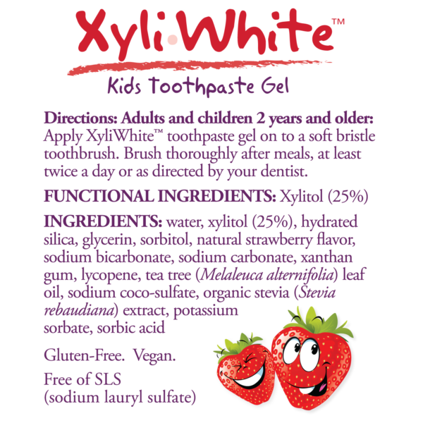 Xyliwhite™ Strawberry Splash Toothpaste Gel for Kids - 3 oz. - Image 2