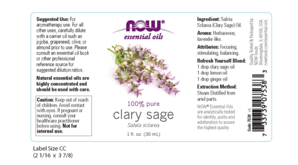 Clary Sage Oil - 1 fl. oz. - Image 2