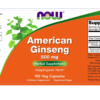 American Ginseng 500 mg - 100 Veg Capsules - Image 2