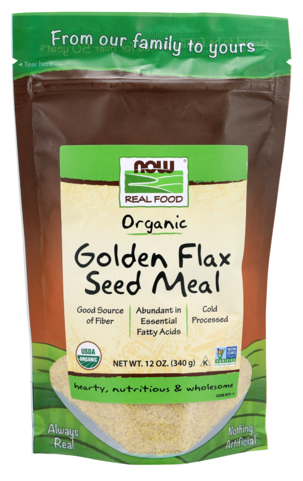 Golden Flax Seed Meal, Organic - 12 oz.