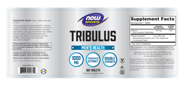 Tribulus 1,000 mg - 180 Tablets - Image 2