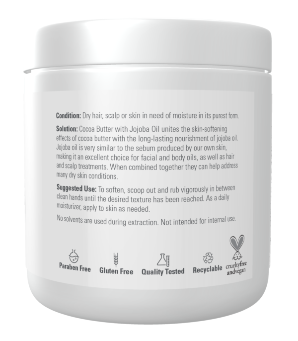 Cocoa Butter with Jojoba Oil - 6.5 oz. - Image 2