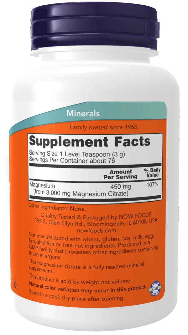 Magnesium Citrate Pure Powder - 8 oz - Image 2