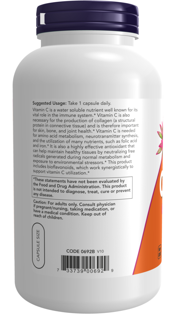 Vitamin C-1000 - 250 Veg Capsules - Image 3