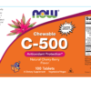 Vitamin C-500 Cherry Chewable - 100 Tablets - Image 2