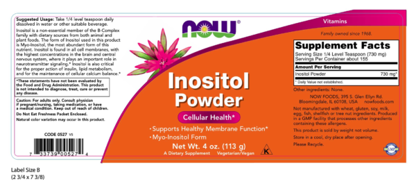 Inositol Powder Vegetarian - 4 oz. - Image 2