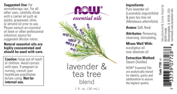 Lavender & Tea Tree Oil Blend - 1 fl. oz. - Image 2